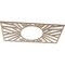 Ekena Millwork Hoover Wood Fretwork Pierced Ceiling Medallion, Birch, 30"W x 15"H x 11 1/8"ID x 3/8"T CMWP30X15X0375HOBI - alternate 3